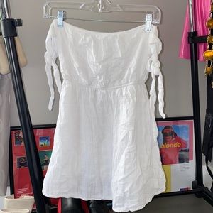 Honey punch white mini dress